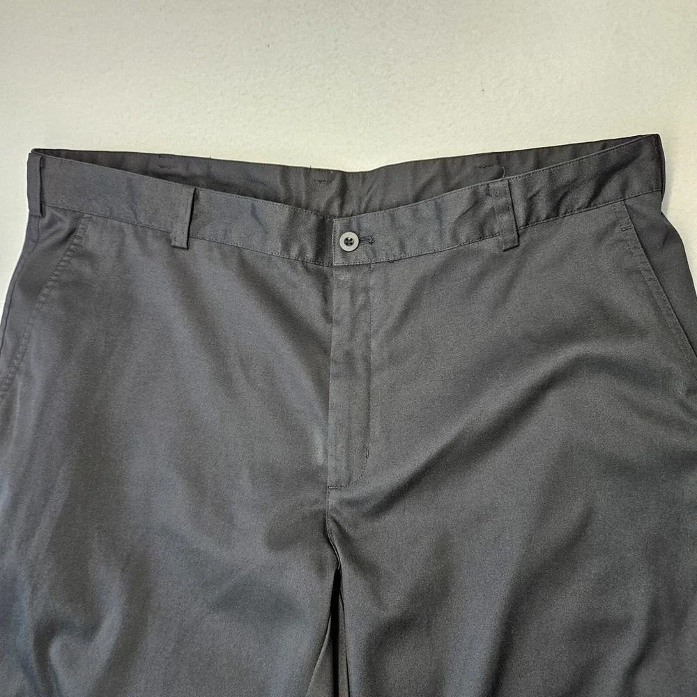Nike Dri-Fit Dress Pants Men's 38x32 Black Straight Formal Golf Flat Front Used